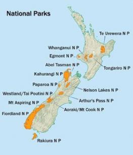 Парки и заповедники Новой Зеландии