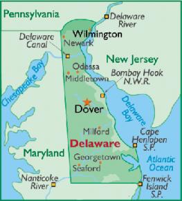 Делавэр - Delaware - первый штат США