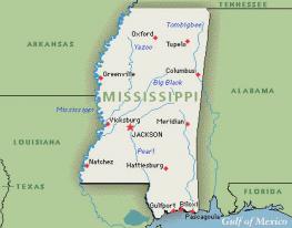Штат Миссисипи - Mississippi -  20-й по счёту штат