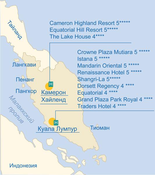 Equatorial Hill Resort отель на карте