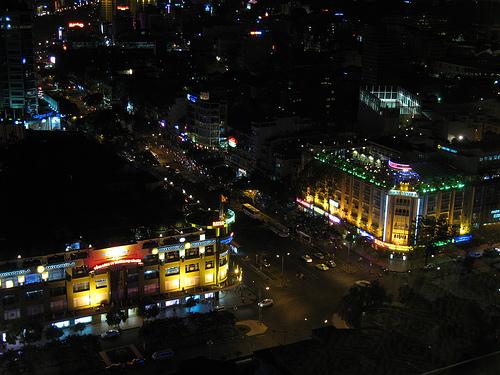 Отель Sheraton Saigon - вид из окна