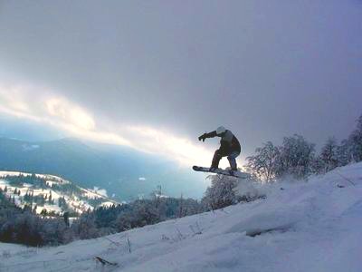 Катание на лыжах - Славское - фото
