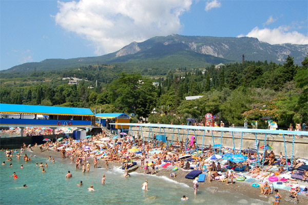 Гурзуф, пляж, фото