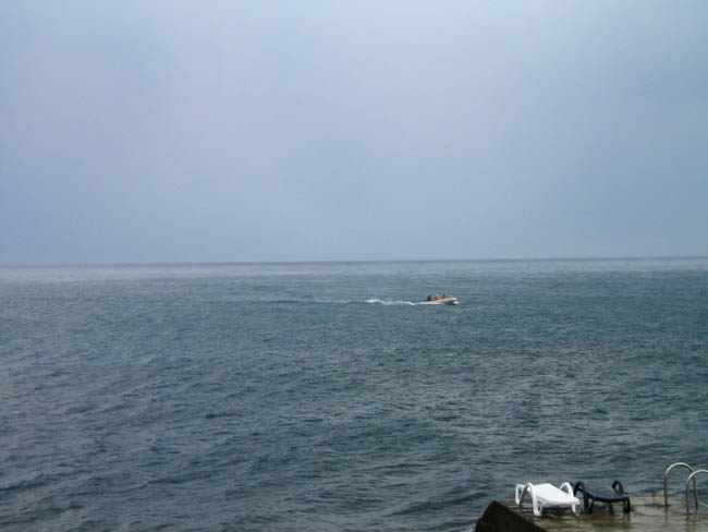 Алушта - дождь над морем 