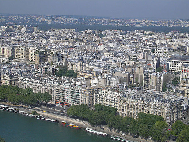 Париж - вид на город сверху, фото flickr.com