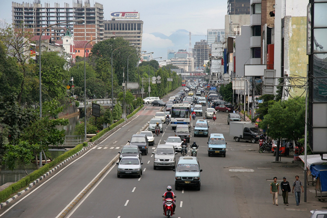 Улицы Джакарты, фото дорог