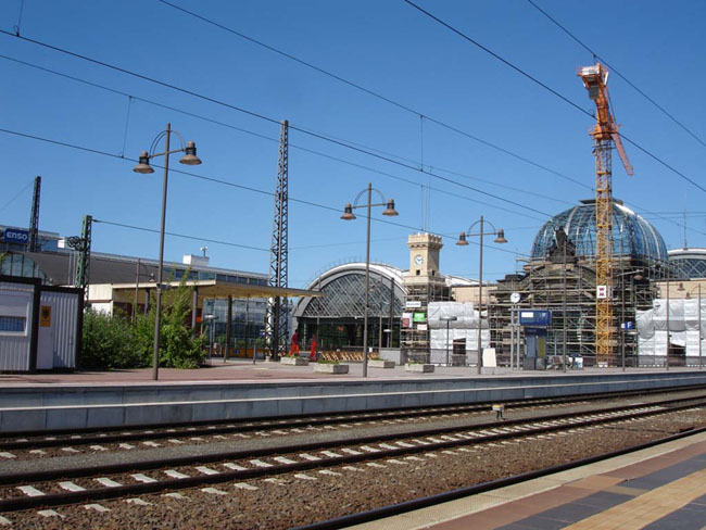 Дрезден - Германия - главный (центральный) вокзал - фото