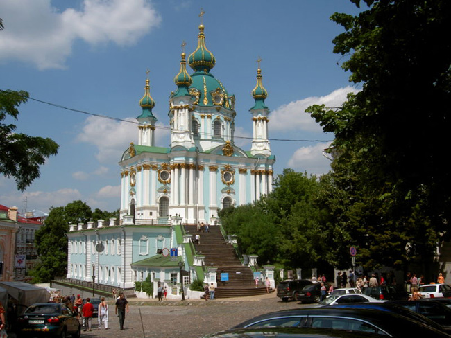 Киев - Андреевская церковь - фото