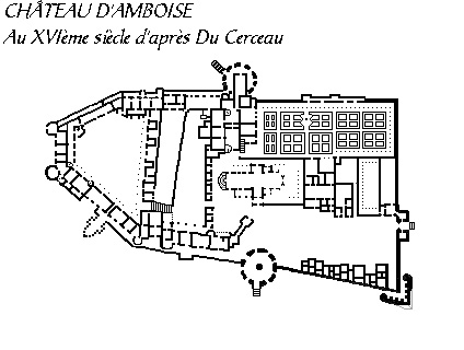 Замок Амбуаз - Замки Луары - схема