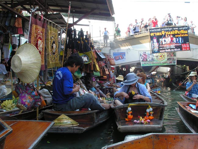 Бангкок - Плавучий рынок - фото