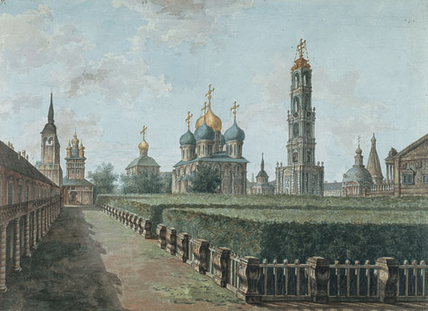 Федор Алексеев. Троице-Сергиева Лавра. 1800-е (Эрмитаж)