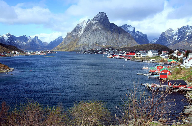 Деревня в горах - Норвегия