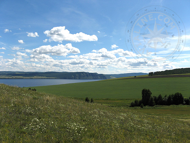 Новоселовский район - вид на Красноярское море - Хакасия