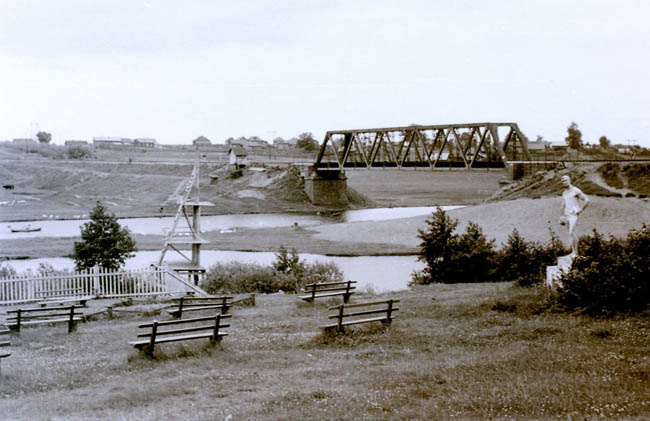 Иваново - парк, река, мост - 1962 год