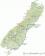 Юг Новой Зеландии - Подробная Карта Новой Зеландии
